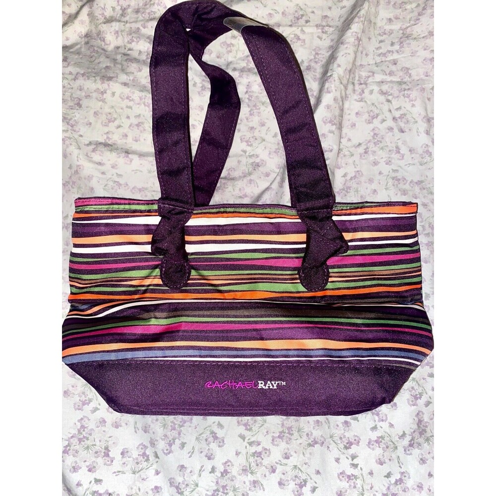 Brand New Rachel Ray Small Canvas Thermal insulated Lunch zip tote